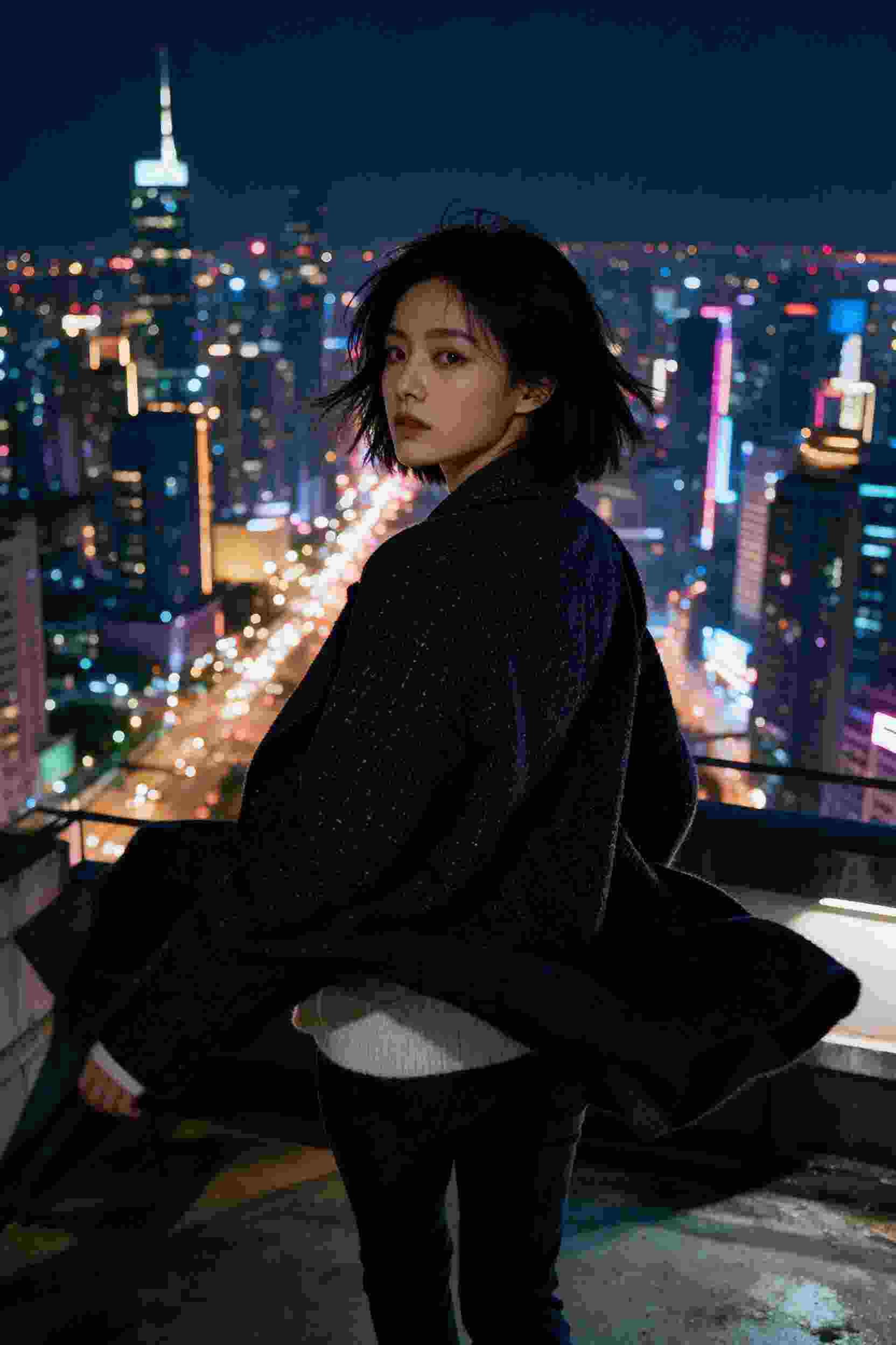 城市之光闪耀夜